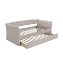 Poundex F9452 Day Bed with Slats + Trundle IMAGE 2