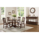 Acme Furniture Round Tanner Dining Table with Pedestal Base 60835 IMAGE 2
