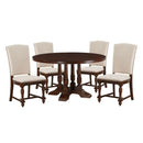 Acme Furniture Round Tanner Dining Table with Pedestal Base 60835 IMAGE 5