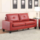 Acme Furniture Platinum II Stationary Polyurethane Sofa 52745 IMAGE 1