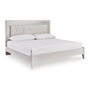 Signature Design by Ashley Zyniden B2114B3 King Upholstered Panel Bed IMAGE 1