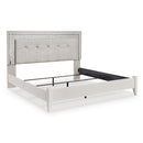 Signature Design by Ashley Zyniden B2114B3 King Upholstered Panel Bed IMAGE 4