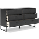 Signature Design by Ashley Socalle EB1865-231 Six Drawer Dresser IMAGE 2