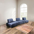 Furniture of America Stavanger FM63001BL-G Curved 3-Seater IMAGE 2