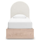 Signature Design by Ashley Arloster PCB1566B4 Twin Upholstered Panel Bed with Storage IMAGE 3