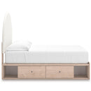 Signature Design by Ashley Arloster PCB1566B5 Full Upholstered Panel Bed with Storage IMAGE 4