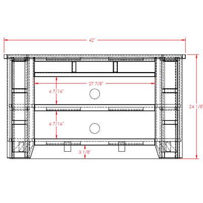 Legends Furniture Oak Creek TV Stand OC1251.GDO IMAGE 3