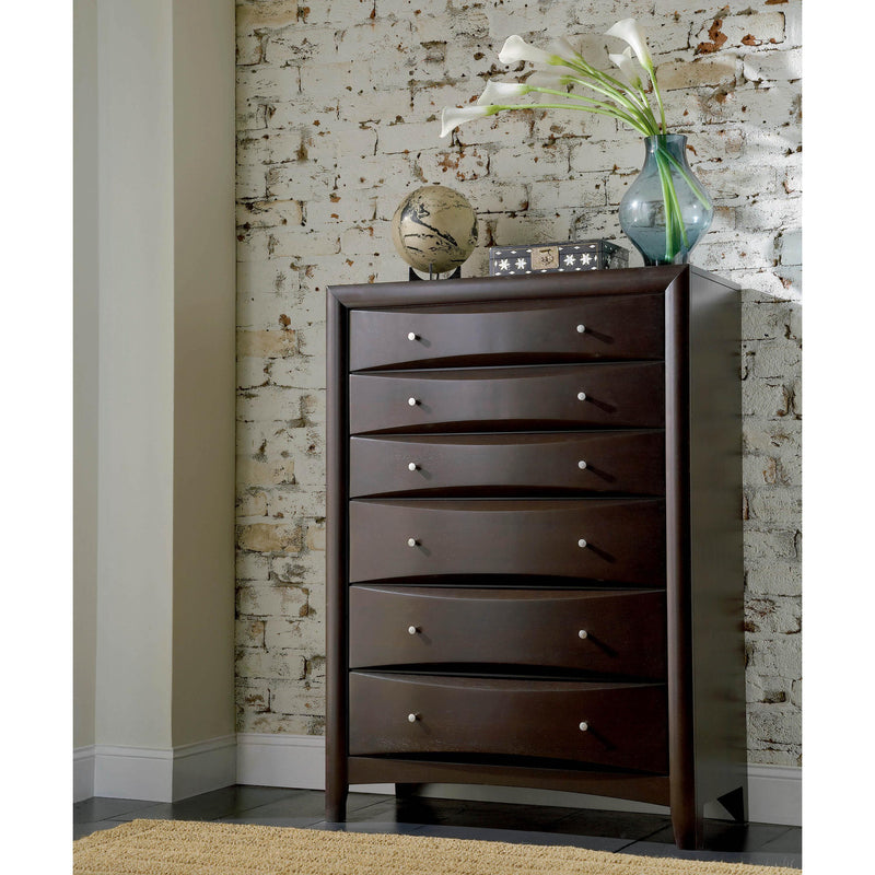 Coaster Furniture Phoenix 6-Drawer Chest 200415 IMAGE 2