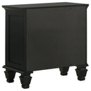 Coaster Furniture Sandy Beach 201322 3-Drawer Nightstand - Black IMAGE 5