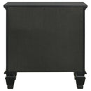 Coaster Furniture Sandy Beach 201322 3-Drawer Nightstand - Black IMAGE 6