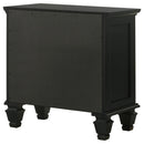 Coaster Furniture Sandy Beach 201322 3-Drawer Nightstand - Black IMAGE 7
