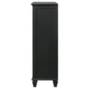Coaster Furniture Sandy Beach 201328 8-Drawer Door Chest - Black IMAGE 4