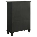 Coaster Furniture Sandy Beach 201328 8-Drawer Door Chest - Black IMAGE 5