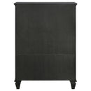 Coaster Furniture Sandy Beach 201328 8-Drawer Door Chest - Black IMAGE 6