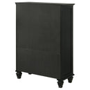 Coaster Furniture Sandy Beach 201328 8-Drawer Door Chest - Black IMAGE 7