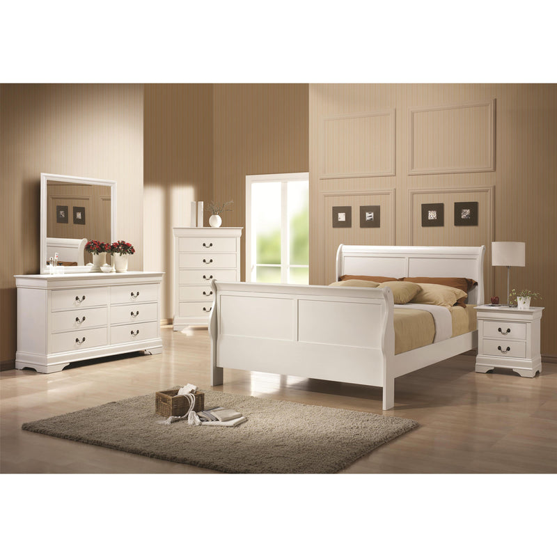 Coaster Furniture Louis Philippe 204691F 6 pc Full Sleigh Bedroom Set IMAGE 1