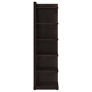Coaster Furniture Alder 800270 71-inch 6-shelf Corner Bookcase - Cappuccino IMAGE 3