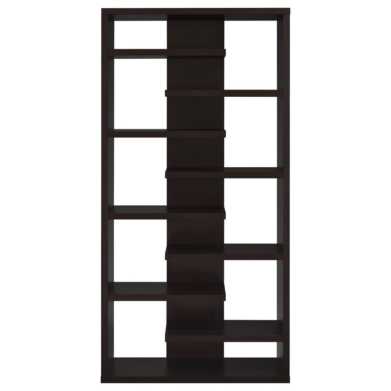 Coaster Furniture Altmark 800265 71-inch 8-shelf Open Bookcase - Cappuccino IMAGE 2