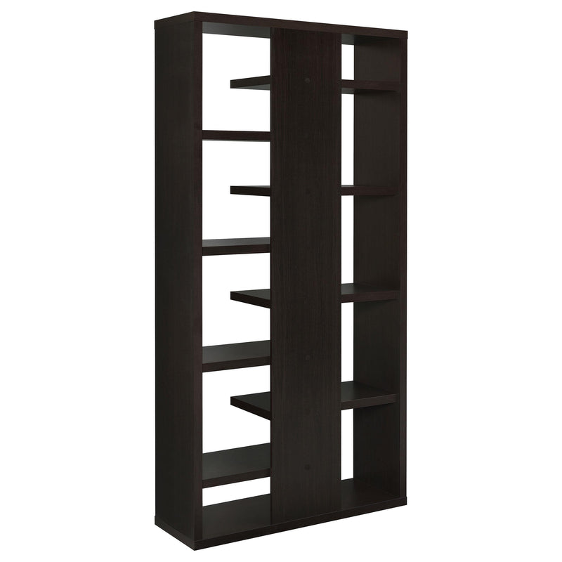 Coaster Furniture Altmark 800265 71-inch 8-shelf Open Bookcase - Cappuccino IMAGE 4