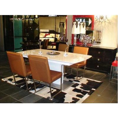 VIG Furniture A&X Centro Dining Table with Pedestal Base A&X Centro VGUNAA818-265W IMAGE 1