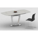 VIG Furniture Square Modrest Dining Table with Pedestal Base Modrest VGGU2609XT-23-WHT IMAGE 1