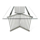 VIG Furniture Modrest Dining Table with Glass Top Modrest VGVCT8978 IMAGE 2