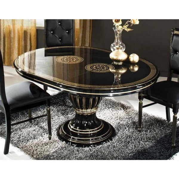 VIG Furniture Oval Modrest Dining Table with Pedestal Base Modrest Rossella VGACROSELLA-DT-3 IMAGE 1