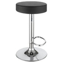 Coaster Furniture Ramses 102558 29" Adjustable Bar Stool - Chrome and Black IMAGE 5