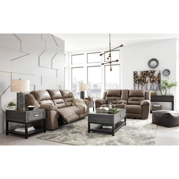  Signature Design by Ashley Stoneland 39905U1 2 pc Reclining Living Room Set - Fossil IMAGE 1