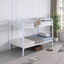 Coaster Furniture Morgan 2256W Metal Twin Over Twin Bunk Bed - White IMAGE 8