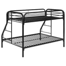 Coaster Furniture Morgan 2258K Metal Twin Over Full Bunk Bed - Black IMAGE 5