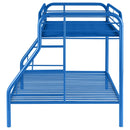 Coaster Furniture Morgan 2258B Metal Twin Over Full Bunk Bed - Blue IMAGE 4