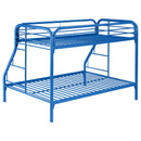 Coaster Furniture Morgan 2258B Metal Twin Over Full Bunk Bed - Blue IMAGE 5