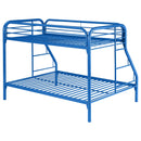 Coaster Furniture Morgan 2258B Metal Twin Over Full Bunk Bed - Blue IMAGE 6