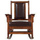 Coaster Furniture Leatherette Rocking Chair 600058 IMAGE 2