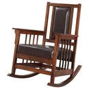 Coaster Furniture Leatherette Rocking Chair 600058 IMAGE 3