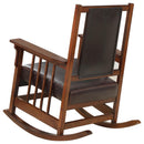 Coaster Furniture Leatherette Rocking Chair 600058 IMAGE 5