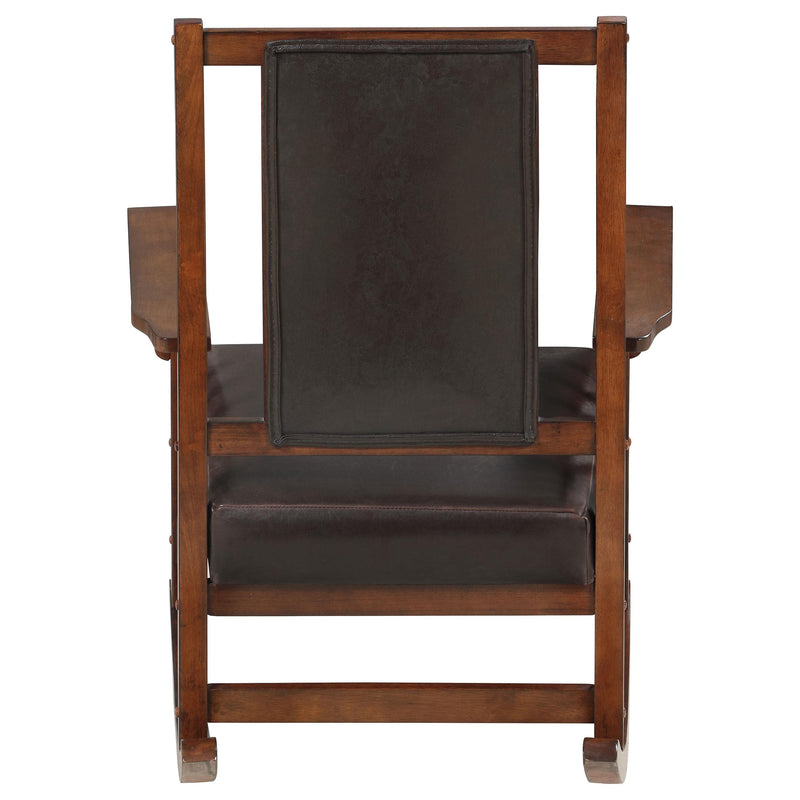 Coaster Furniture Leatherette Rocking Chair 600058 IMAGE 6