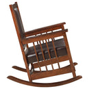 Coaster Furniture Ida 600058 Upholstered Rocking Chair - Tobacco and Dark Brown IMAGE 8