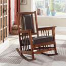 Coaster Furniture Ida 600058 Upholstered Rocking Chair - Tobacco and Dark Brown IMAGE 9