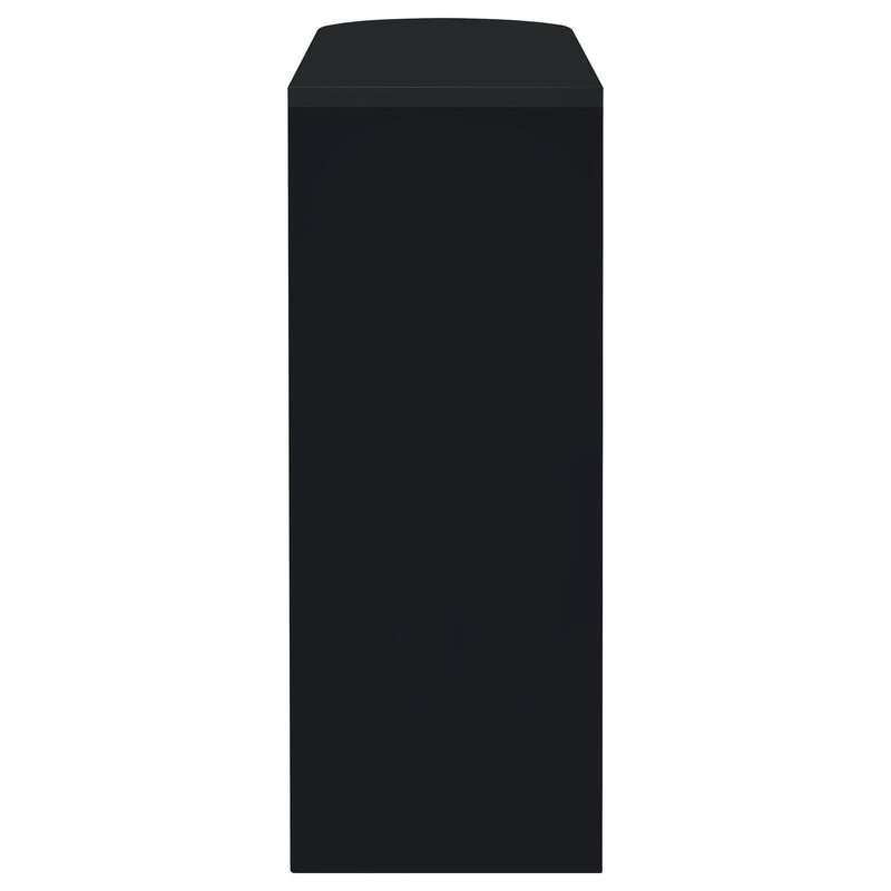 Coaster Furniture Adolfo 101063 Rectangular 2-tier Home Bar Table - Black High Gloss IMAGE 5