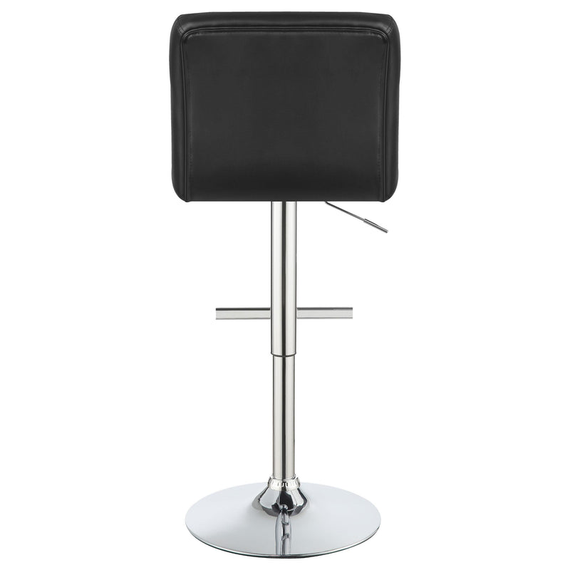 Coaster Furniture Lenny 102554 Upholstered Adjustable Bar Stool - Black (Set of 2) IMAGE 6