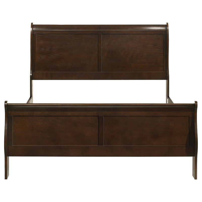 Coaster Furniture Louis Philippe 202411Q Wood Queen Sleigh Bed - Cappuccino IMAGE 3