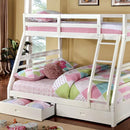 Furniture of America Kids Beds Bunk Bed CM-BK588WH-BED IMAGE 1