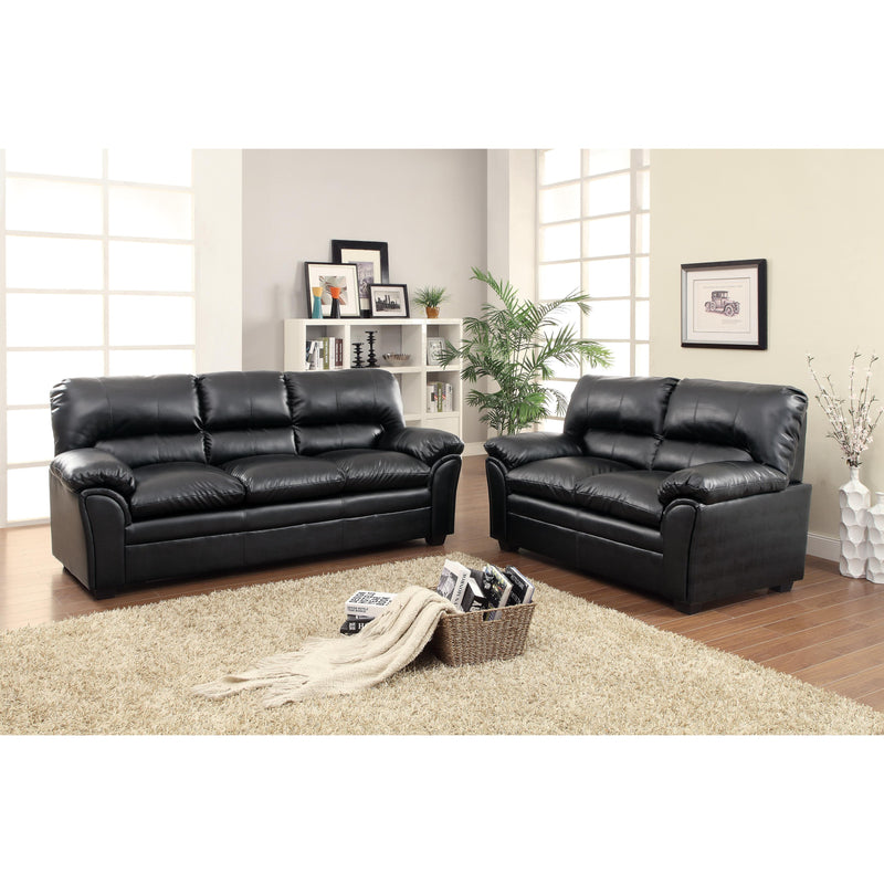 Homelegance Talon Stationary Bonded Leather Sofa 8511BK-3 IMAGE 5