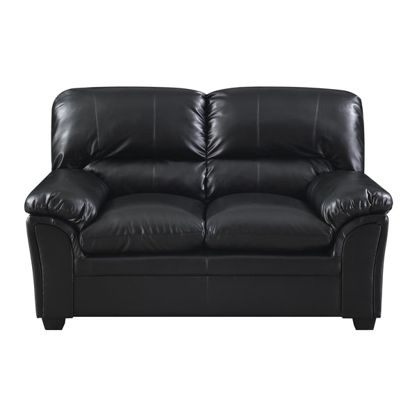 Homelegance Talon Stationary Bonded Leather Loveseat 8511BK-2 IMAGE 1