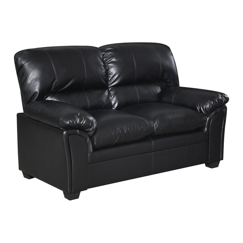 Homelegance Talon Stationary Bonded Leather Loveseat 8511BK-2 IMAGE 2