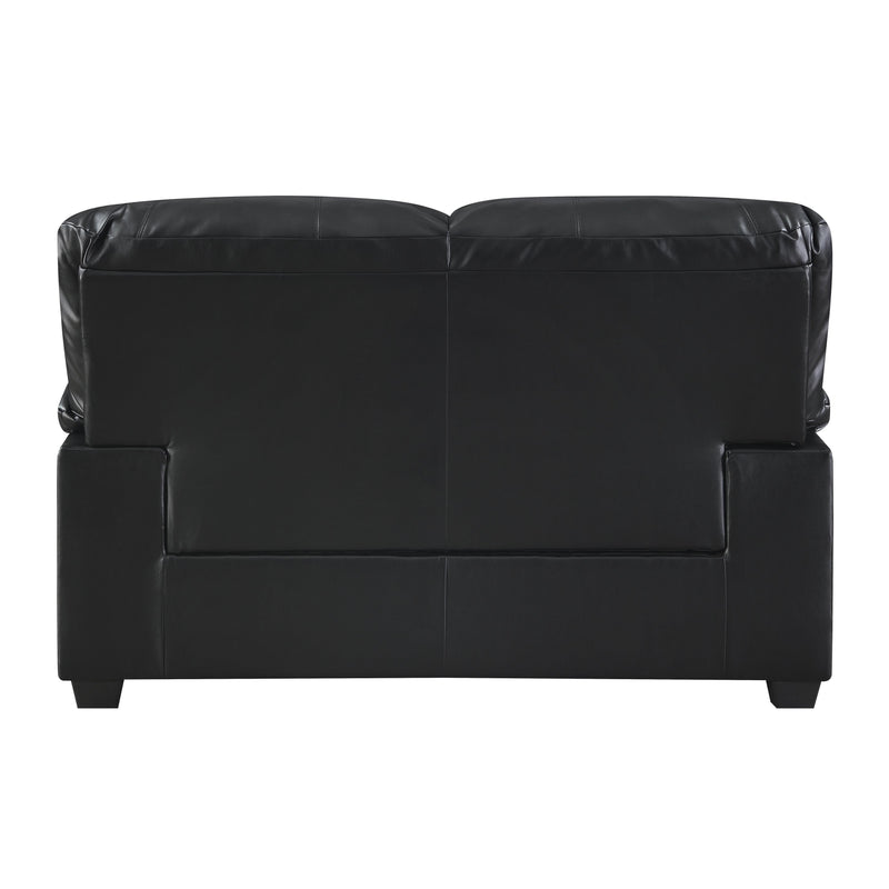 Homelegance Talon Stationary Bonded Leather Loveseat 8511BK-2 IMAGE 3