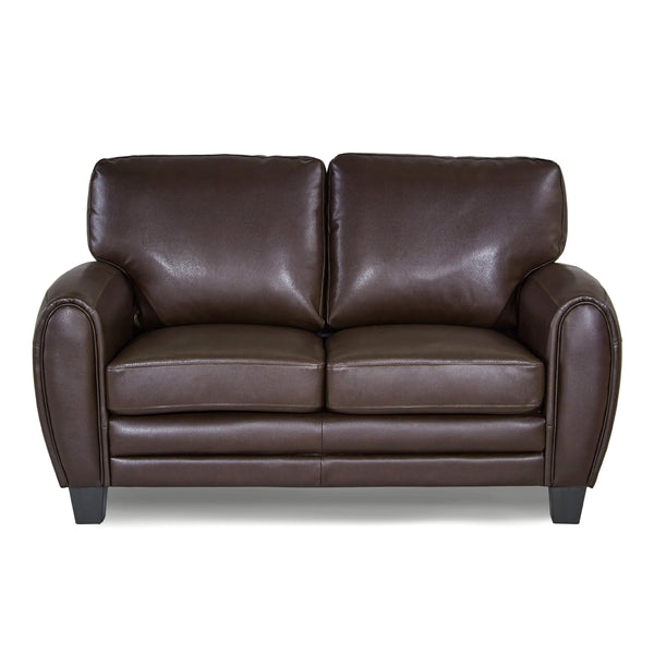 Homelegance Rubin Stationary Leather Match Loveseat 9734DB-2 IMAGE 1