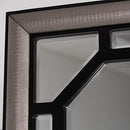 Michael Amini After Eight Dresser Mirror After Eight Titanium Upholstered Dresser IMAGE 2